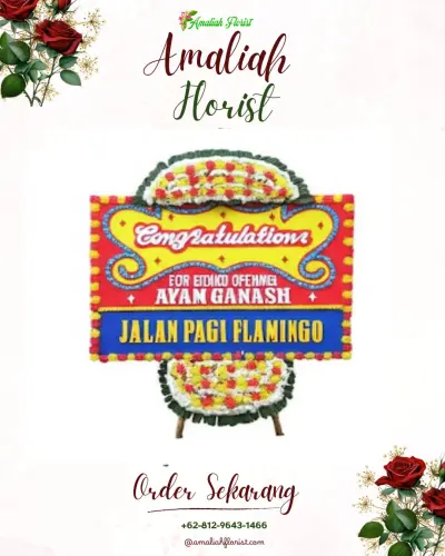 Bunga Papan Congratulation di Kesesirejo